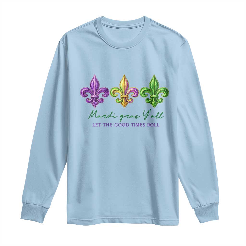 Mardi Gras Long Sleeve Shirt Let The Good Time Roll