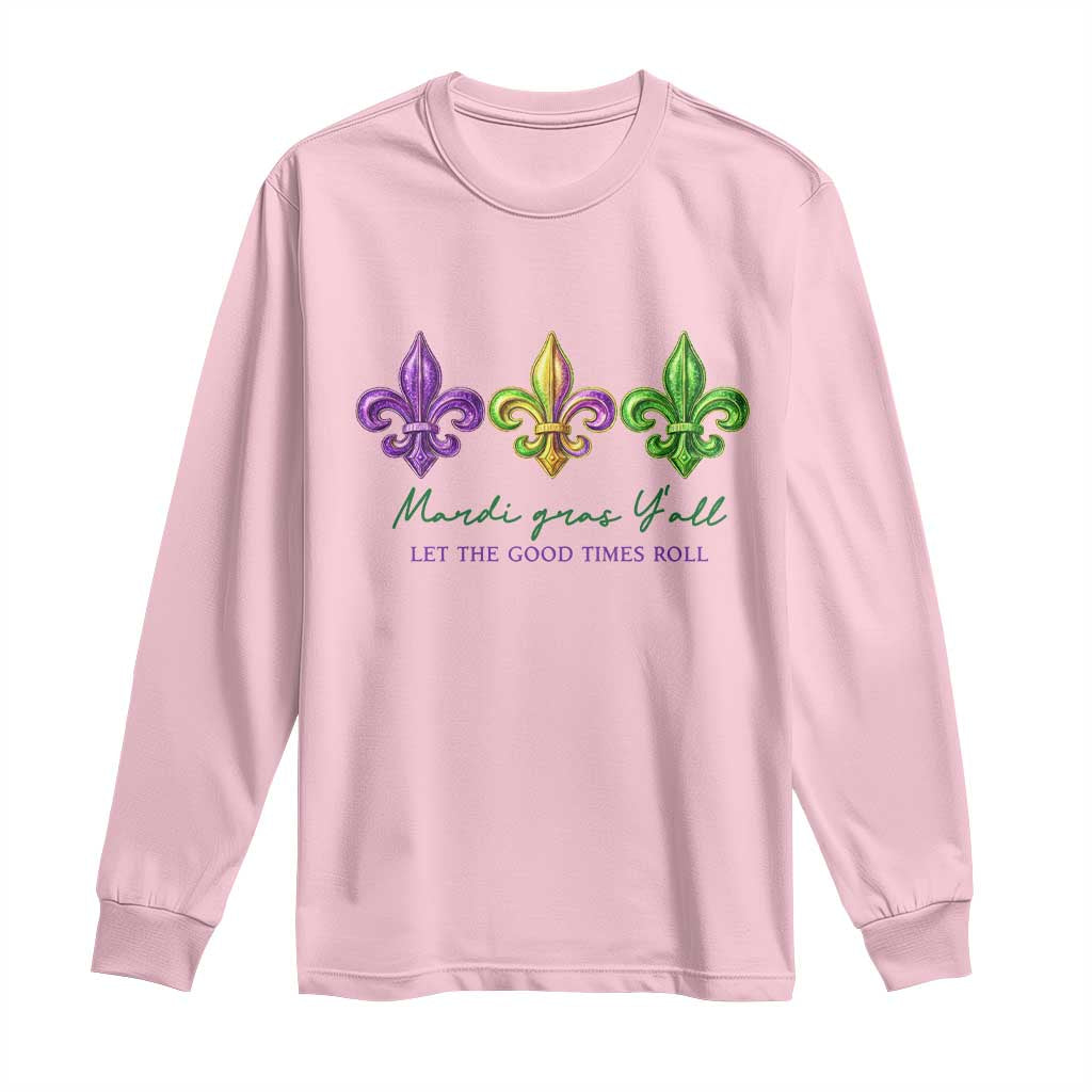 Mardi Gras Long Sleeve Shirt Let The Good Time Roll