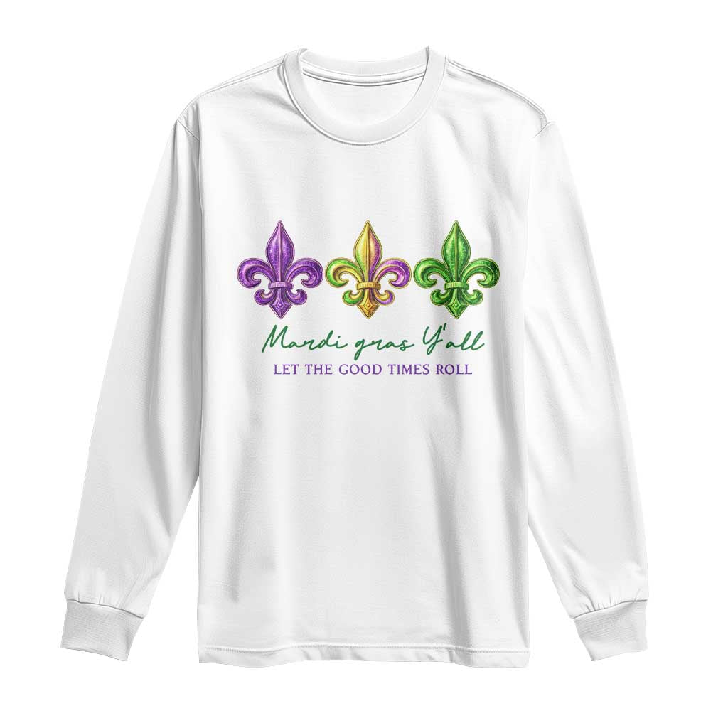 Mardi Gras Long Sleeve Shirt Let The Good Time Roll