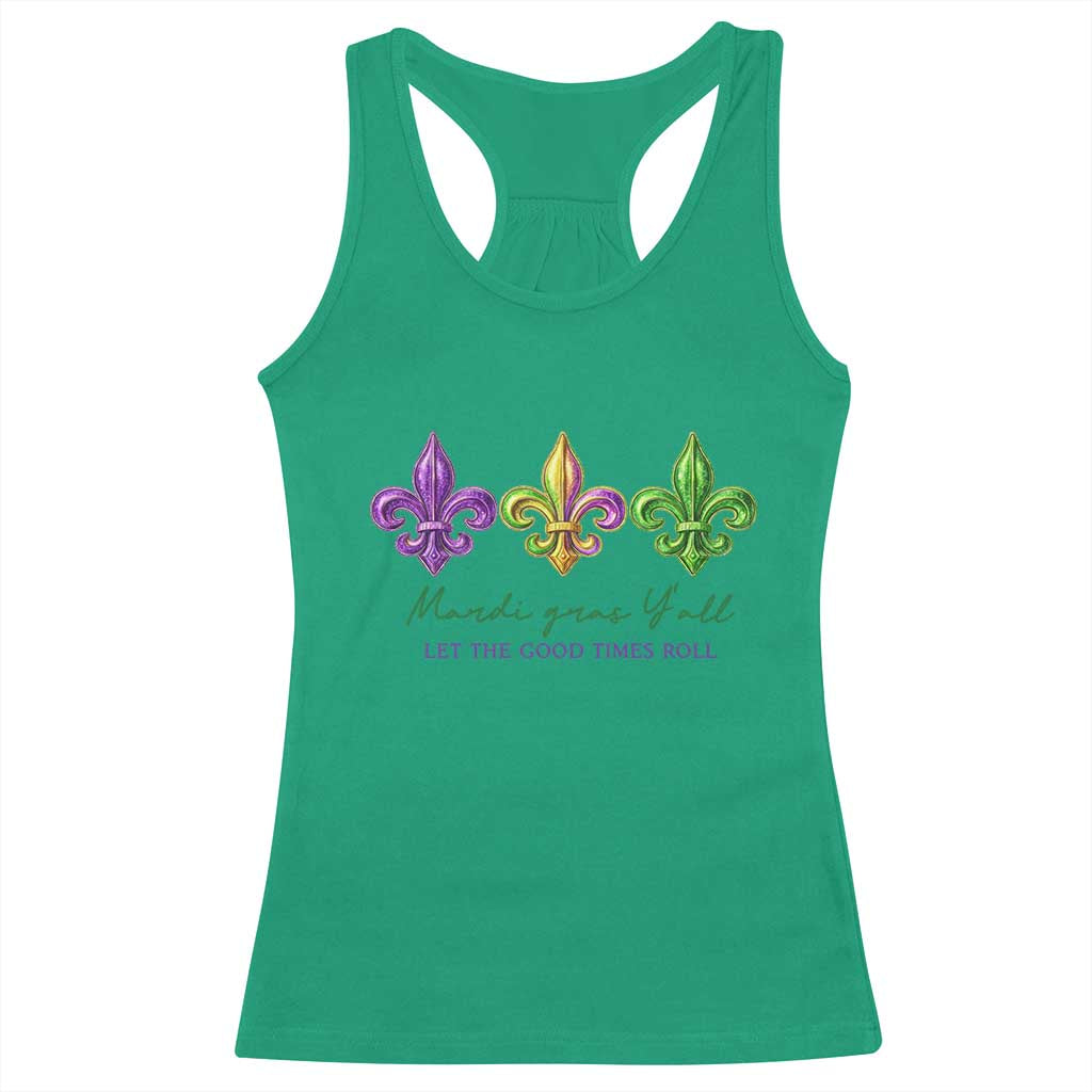 Mardi Gras Racerback Tank Top Let The Good Time Roll