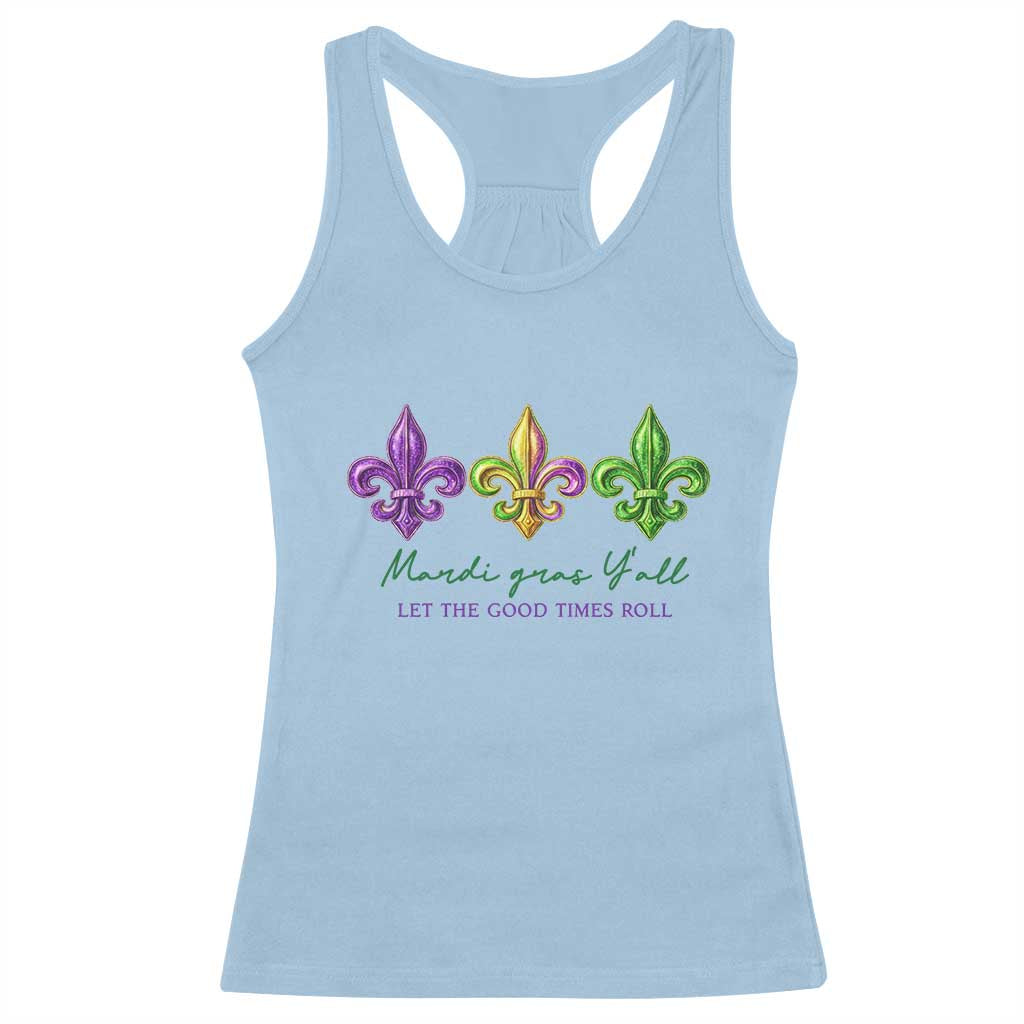 Mardi Gras Racerback Tank Top Let The Good Time Roll