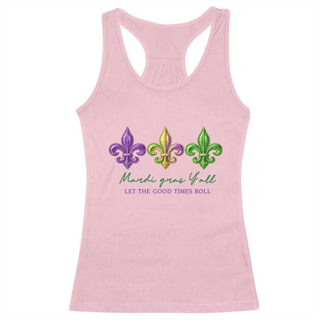 Mardi Gras Racerback Tank Top Let The Good Time Roll