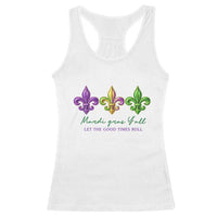 Mardi Gras Racerback Tank Top Let The Good Time Roll