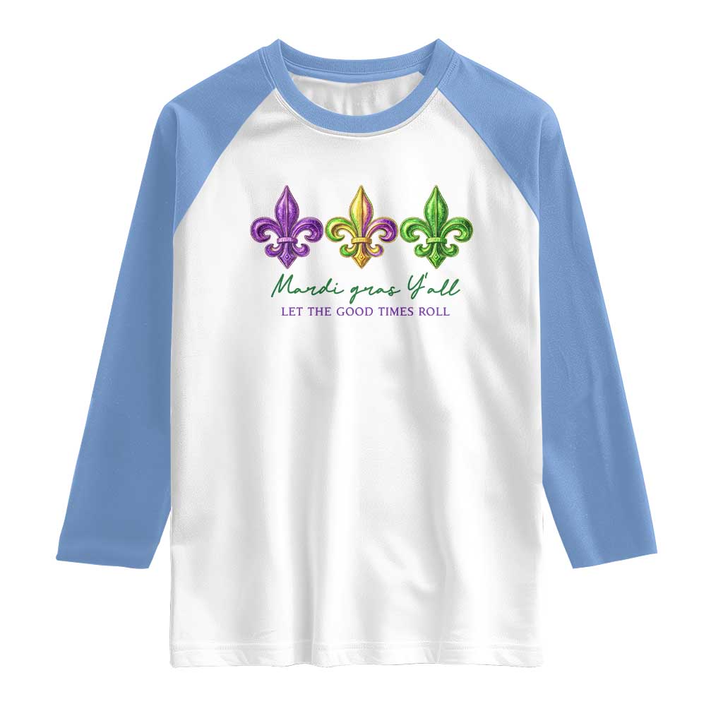 Mardi Gras Raglan Shirt Let The Good Time Roll
