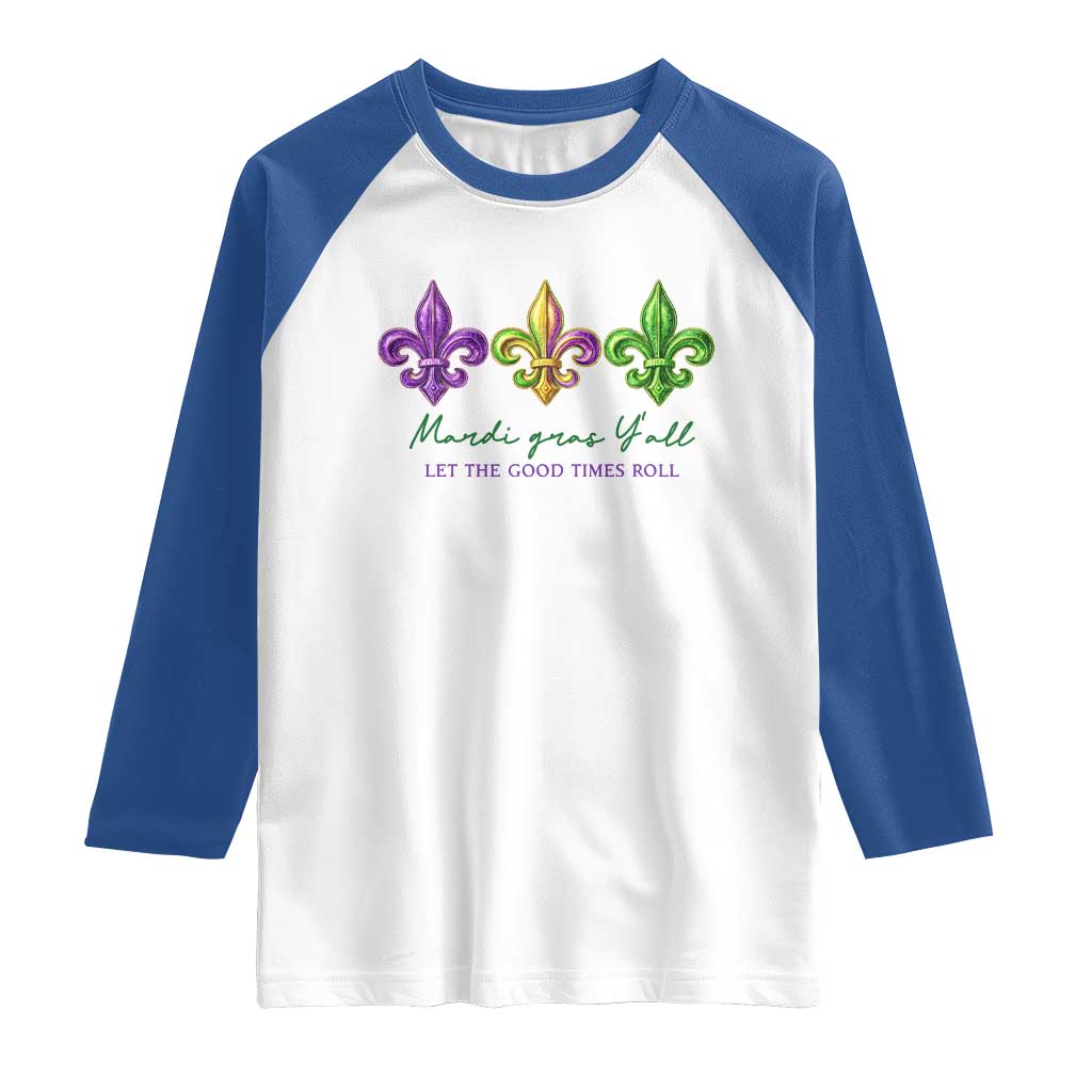 Mardi Gras Raglan Shirt Let The Good Time Roll