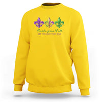 Mardi Gras Sweatshirt Let The Good Time Roll