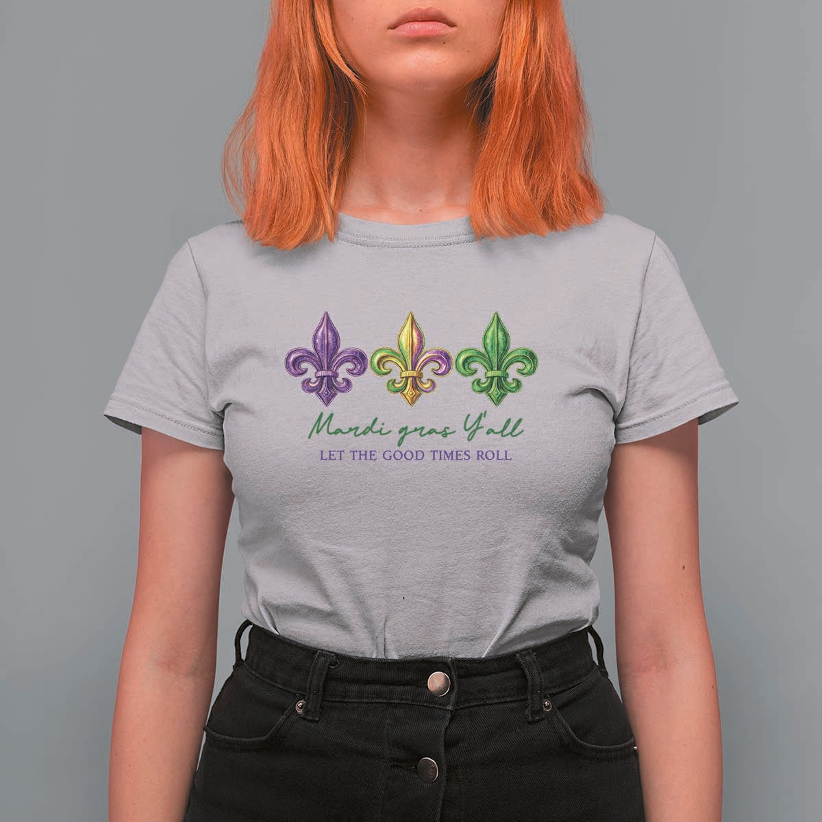 Mardi Gras T Shirt For Women Let The Good Time Roll
