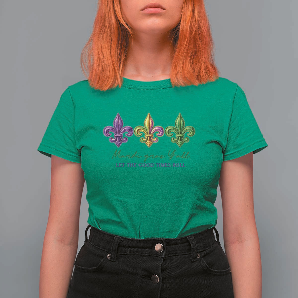 Mardi Gras T Shirt For Women Let The Good Time Roll