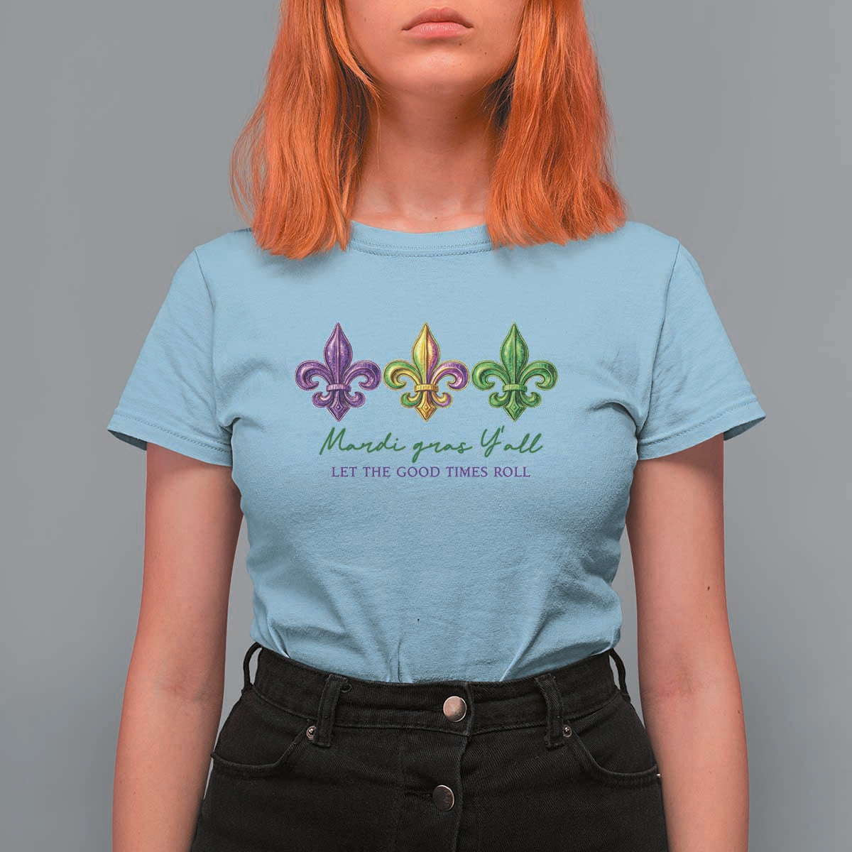 Mardi Gras T Shirt For Women Let The Good Time Roll