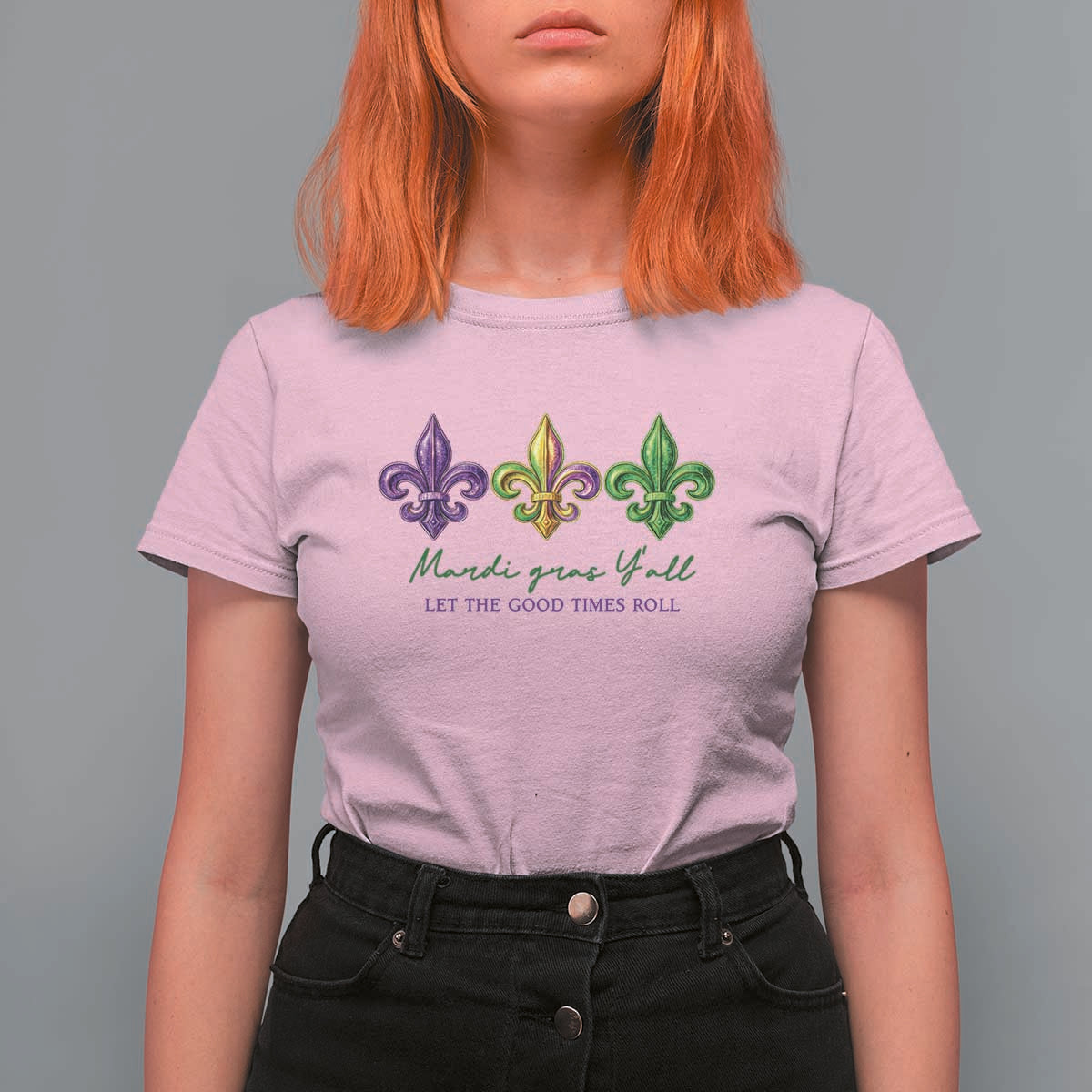 Mardi Gras T Shirt For Women Let The Good Time Roll