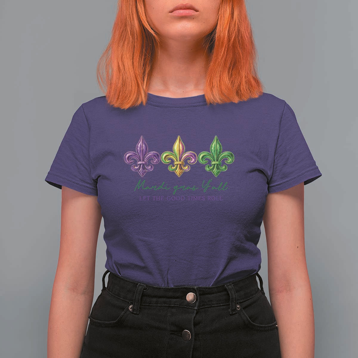 Mardi Gras T Shirt For Women Let The Good Time Roll