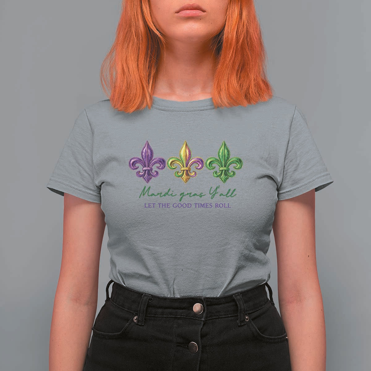 Mardi Gras T Shirt For Women Let The Good Time Roll