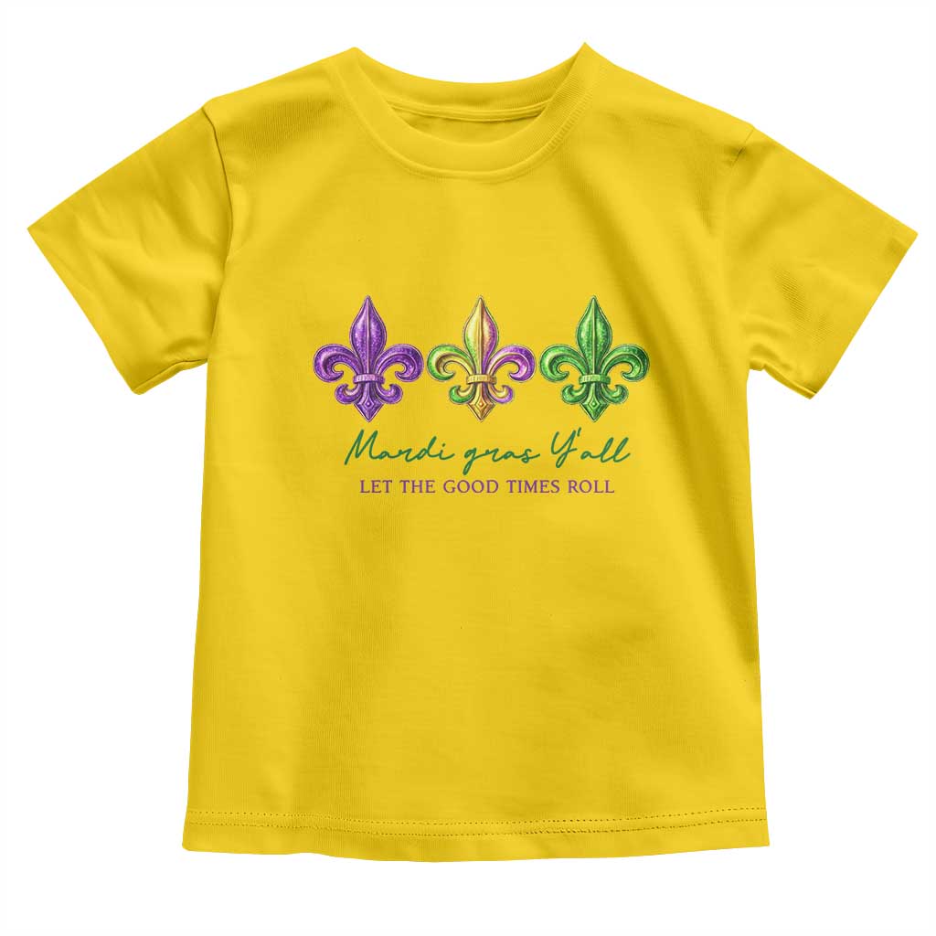 Mardi Gras Toddler T Shirt Let The Good Time Roll
