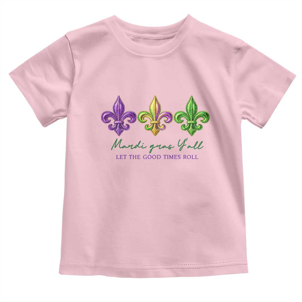 Mardi Gras Toddler T Shirt Let The Good Time Roll