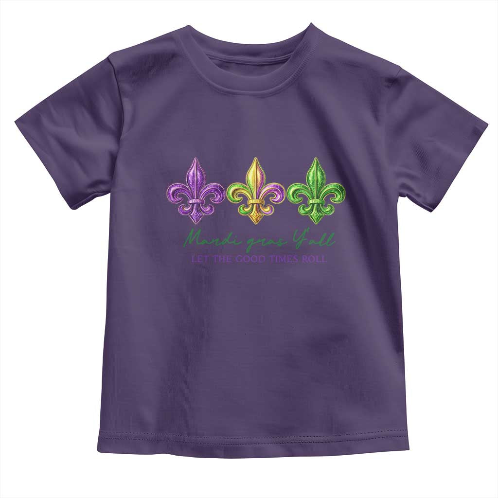 Mardi Gras Toddler T Shirt Let The Good Time Roll