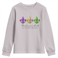 Mardi Gras Youth Sweatshirt Let The Good Time Roll