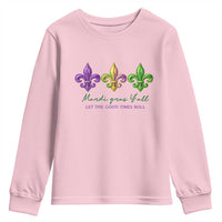 Mardi Gras Youth Sweatshirt Let The Good Time Roll