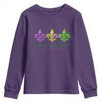Mardi Gras Youth Sweatshirt Let The Good Time Roll