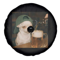 Funny Chihuahua St Patricks Day Meme Spare Tire Cover Chihuahua Smoking Irish Beer Lover