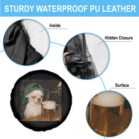 Funny Chihuahua St Patricks Day Meme Spare Tire Cover Chihuahua Smoking Irish Beer Lover
