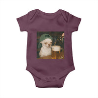 Funny Chihuahua St Patricks Day Meme Baby Onesie Chihuahua Smoking Irish Beer Lover