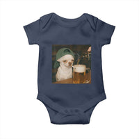 Funny Chihuahua St Patricks Day Meme Baby Onesie Chihuahua Smoking Irish Beer Lover