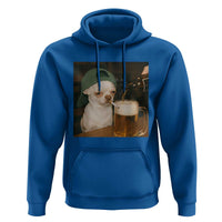 Funny Chihuahua St Patricks Day Meme Hoodie Chihuahua Smoking Irish Beer Lover