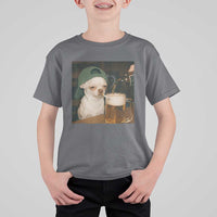 Funny Chihuahua St Patricks Day Meme T Shirt For Kid Chihuahua Smoking Irish Beer Lover