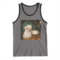 Funny Chihuahua St Patricks Day Meme Tank Top Chihuahua Smoking Irish Beer Lover