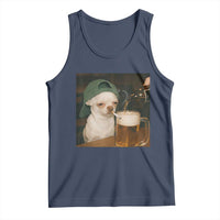 Funny Chihuahua St Patricks Day Meme Tank Top Chihuahua Smoking Irish Beer Lover