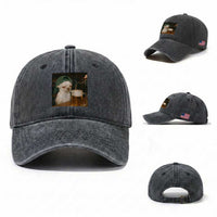 Funny Chihuahua St Patricks Day Meme Washed Cotton Baseball Cap Chihuahua Smoking Irish Beer Lover