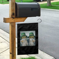 Funny St Patricks Day Cats Drinking Beer Meme Garden Flag