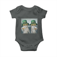 Funny St Patricks Day Cats Drinking Beer Meme Baby Onesie