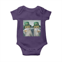 Funny St Patricks Day Cats Drinking Beer Meme Baby Onesie