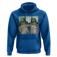 Funny St Patricks Day Cats Drinking Beer Meme Hoodie