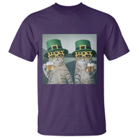 Funny St Patricks Day Cats Drinking Beer Meme T Shirt