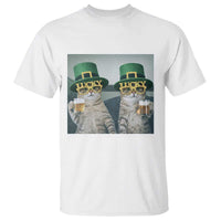 Funny St Patricks Day Cats Drinking Beer Meme T Shirt