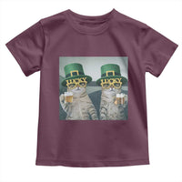 Funny St Patricks Day Cats Drinking Beer Meme Toddler T Shirt
