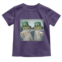 Funny St Patricks Day Cats Drinking Beer Meme Toddler T Shirt
