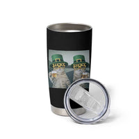 Funny St Patricks Day Cats Drinking Beer Meme Tumbler Cup