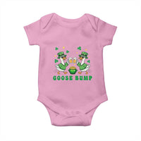 Funny St Patricks Day Goose Drinking Beer Baby Onesie Goose Bump