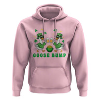 Funny St Patricks Day Goose Drinking Beer Hoodie Goose Bump