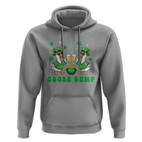 Funny St Patricks Day Goose Drinking Beer Hoodie Goose Bump