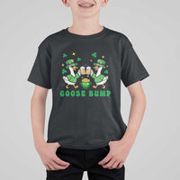 Funny St Patricks Day Goose Drinking Beer T Shirt For Kid Goose Bump
