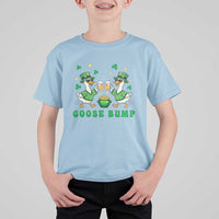 Funny St Patricks Day Goose Drinking Beer T Shirt For Kid Goose Bump