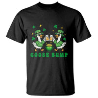 Funny St Patricks Day Goose Drinking Beer T Shirt Goose Bump