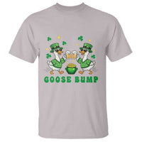 Funny St Patricks Day Goose Drinking Beer T Shirt Goose Bump