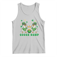 Funny St Patricks Day Goose Drinking Beer Tank Top Goose Bump