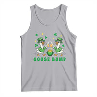 Funny St Patricks Day Goose Drinking Beer Tank Top Goose Bump
