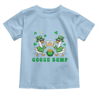 Funny St Patricks Day Goose Drinking Beer Toddler T Shirt Goose Bump